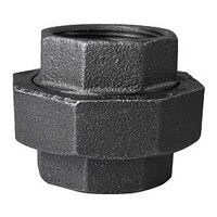 World Wide Sourcing 34B-1-1/2B Black Pipe Gnd Joint Union