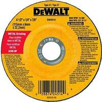 Dewalt DW4514 Type 27 Depressed Center Grinding Wheel