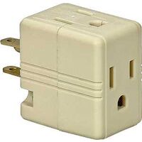 Cooper 1482V Grounding Cube Outlet Adapter
