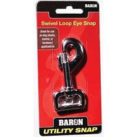 Baron C-017-1 Round Eye Swivel Bolt Snap with Strap Eye