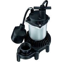 Simer 2955 Submersible Sump Pump With Tethered Switch