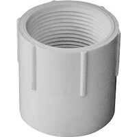 IPEX 435562 Pipe Adapter, 1-1/4 in, Socket x FPT, PVC, White, SCH 40 Schedule, 150 psi Pressure
