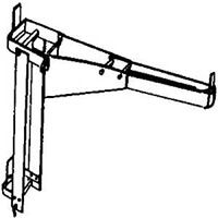 Metaltech Pump Jack Brace 2201 - OSHA Compliant Triangular Scaffolding Brace For Construction Safety