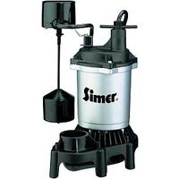 Simer 2957 Submersible Sump Pump With Vertical Side Switch