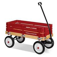 WAGON TOY 36IN 16-1/2IN WOOD