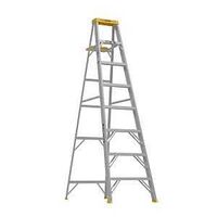 Werner 368 Single Sided Step Ladder With Pail Shelf