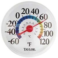 Taylor 6714 Weather Resistant Shatterproof Dial Thermometer