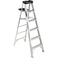 Werner 376 Single Sided Step Ladder With Pail Shelf