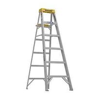 Werner 376 Single Sided Step Ladder With Pail Shelf