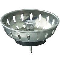 PlumbPak PP22022 Sink Basket Strainer With Fixed Post and Stopper