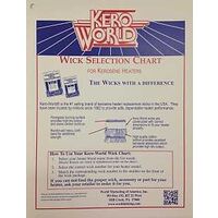 World Marketing WC-2 Kerosene Heater Wick Chart