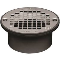 Oatey 43582 Floor Drain With 5 in Stainless Steel Screw-Tite Strainer