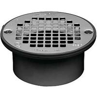 Oatey 43582 Floor Drain With 5 in Stainless Steel Screw-Tite Strainer
