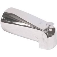 American Hardware P-522C Tub Spout with Diverter, 5-1/2 in, 1/2 in MPT, Plastic, Chrome Plated