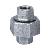 World Wide Sourcing PPG342-6 Galvanized Malleable 150 Union