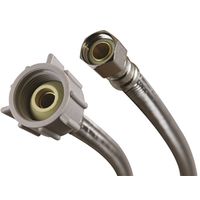 Fluidmaster B1TO9C Braided Flexible Toilet Connector With Polymer Core, 3/8 X 7/8 in x 9 in