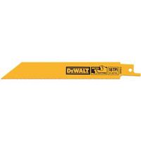 Dewalt DW4810 Bi-Metal Straight Reciprocating Saw Blade, 4 in L x 3/4 in W, 18 TPI