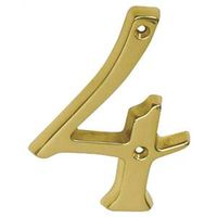 Schlage SC2-3046-605 #4 Classic Traditional House Number