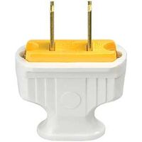 Cooper 1912W-BOX Non-Grounded Flat Handle Electrical Plug