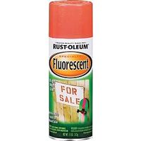 Krylon K03101777 Fluorescent Red Orange Spray Paint, 11 Oz, Gloss Finish