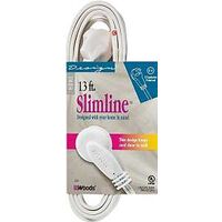 CORD EXT 16AWG 2C 13FT WHT
