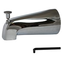 Plumb Pak PP825-38 Slide Connect Bathtub Spout With Reducer Bushing
