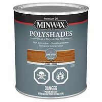 Minwax PolyShades 342034444 Stain and Polyurethane, Gloss, Liquid, Pecan, 946 mL, Can