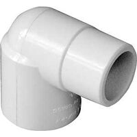 IPEX 435545 Street Pipe Elbow, 3/4 in, Spigot x Socket, 90 deg Angle, PVC, White, SCH 40 Schedule, 150 psi Pressure