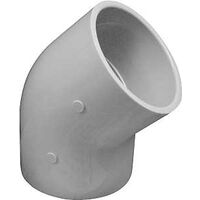 IPEX 035489 Elbow, 4 in, Socket, 45 deg Angle, PVC, White, SCH 40 Schedule, 220 psi Pressure