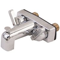 American Hardware P-671B Tub and Shower Diverter, 4 in, 3-3/8 in Center, Chromed Lever Handle