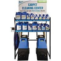 nyco DSP-CR01 Display Rack, 10 to 12 Case Mixed Products, 3 Carpet Cleaning Machines