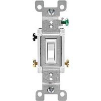 Leviton 226-01453-02W Framed Grounded Toggle Switch