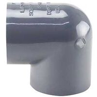 Thrifco Plumbing 8214210 Pipe Elbow, 1 in, Threaded, 90 deg Angle, PVC, SCH 80 Schedule