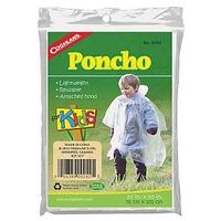 PONCHO PLASTIC CLEAR 30X40IN  
