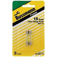 FUSE TIME DELAY GLASS 15AMP   