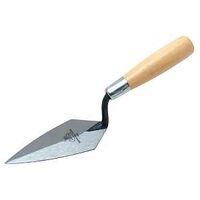 Marshalltown 45 4.5 Pointing Trowel, 4-1/2 in L Blade, 2-1/4 in W Blade, HCS Blade, Hardwood Handle