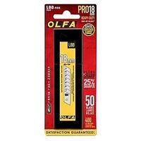OLFA 9069 Ultra-Sharp Blade, 18 mm, 4-1/2 in L, Carbon Steel, 59 deg Angle, Snap-Off Edge, 8-Point