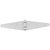 National Hardware N342-485 Strap Hinge, 6 in H Frame Leaf, Stainless Steel, Stainless Steel, Fixed Pin