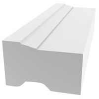 BRICK MOULD PVC 8FT WHITE     