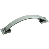 Amerock Candler Series BP29355AS Cabinet Pull, 5-3/16 in L Handle, 1-3/16 in Projection, Zinc, Antique Silver