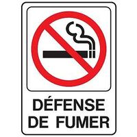 SIGN SMOKING DFNS/NO SMKG     