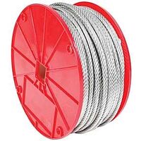CABLE ACFT 3/16IN GALV 250FT STL 7 X 19