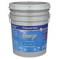 General Paint 55-110-20 Interior Paint, Eggshell Sheen, White, 5 gal, 310 to 420 sq-ft Coverage Area