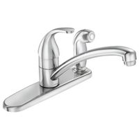 FAUCET KTN 1H CHRM 3HOL W/SPRY