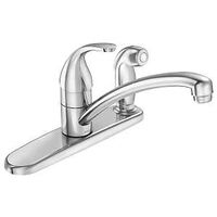 FAUCET KTN 1H CHRM 3HOL W/SPRY
