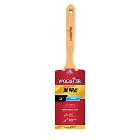 Wooster 4232-3 Paint Brush, 3 in W, 3-3/16 in L Bristle, Synthetic Fabric Bristle, Flat Sash Handle