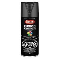 Krylon 427020007 Spray Paint, Gloss, Black, 12 oz, Can