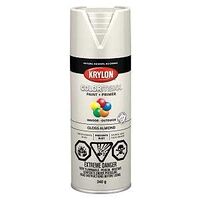 Krylon COLORmaxx K05500007 Spray Paint, Gloss, Almond, 12 oz, Aerosol Can