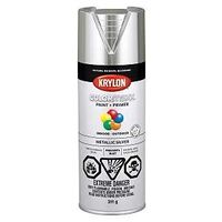 Krylon 455900007 Metallic Spray Paint, Metallic, Silver, 12 oz, Can