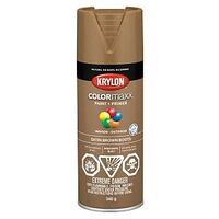 Krylon 455590007 Enamel Spray Paint, Satin, Brown Boots, 12 oz, Can